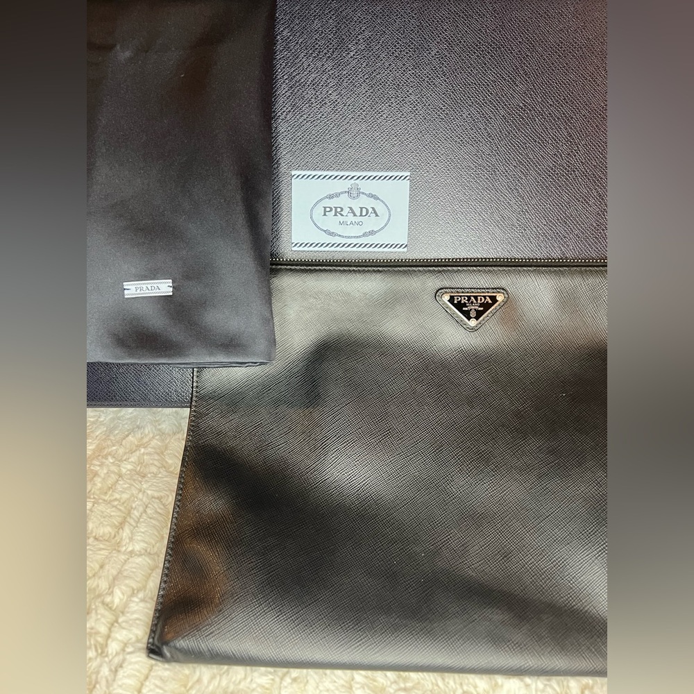 Authentic Prada Saffiano Pouch - image 1